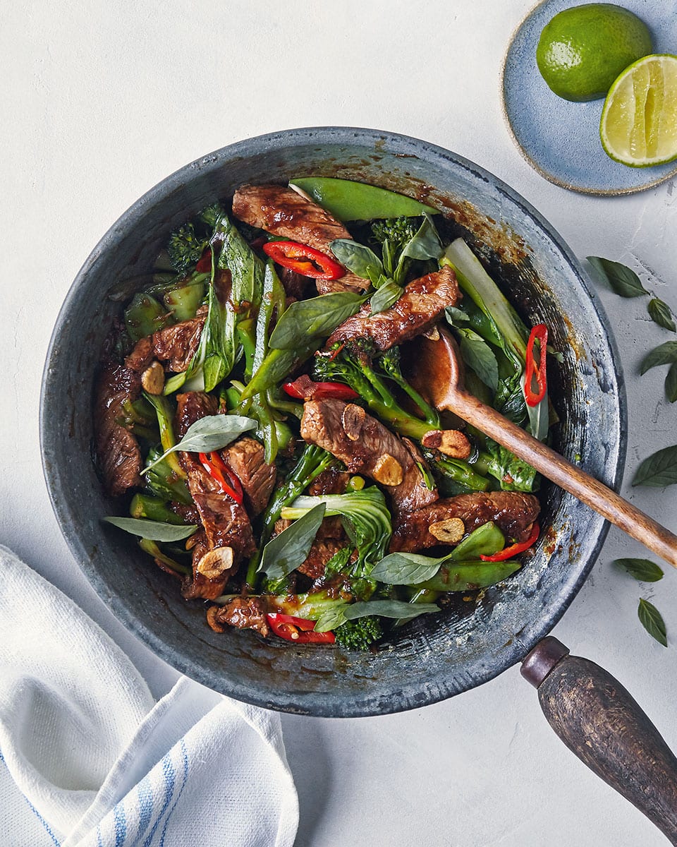 Thai Ginger Beef Stir Fry Recipe Delicious Magazine