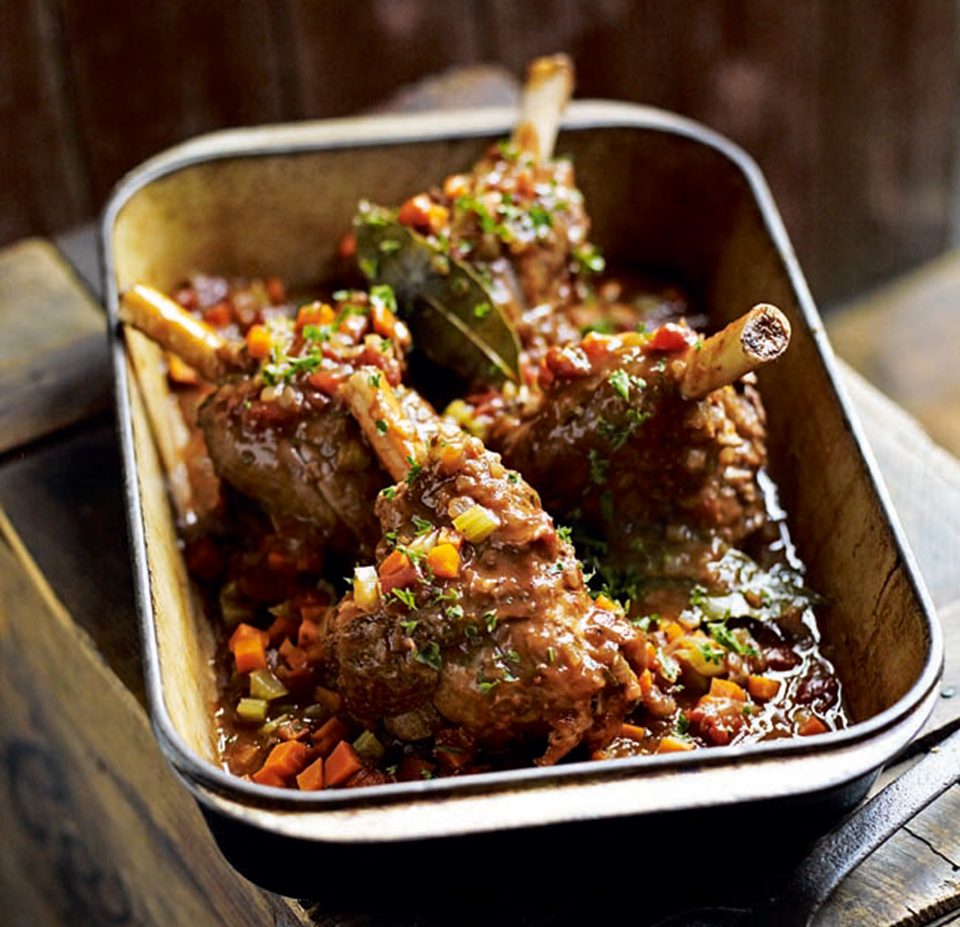 Braised Lamb Shanks With Red Wine, Tomato And Vinegar - Delicious. Magazine