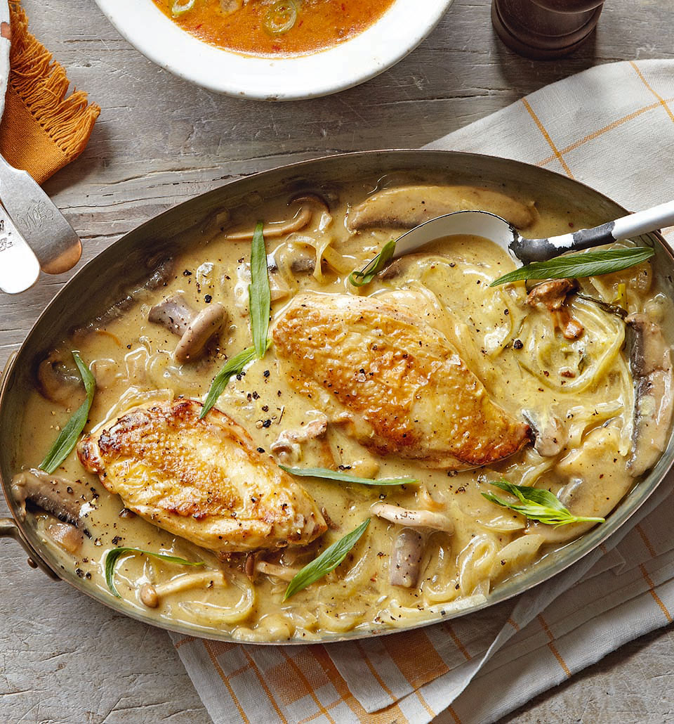 dijon-chicken-with-mushrooms-delicious-magazine