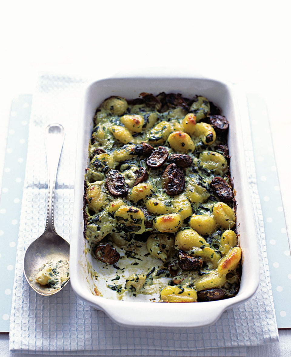 Baked Gnocchi With Spinach And Mushrooms - Delicious. Magazine