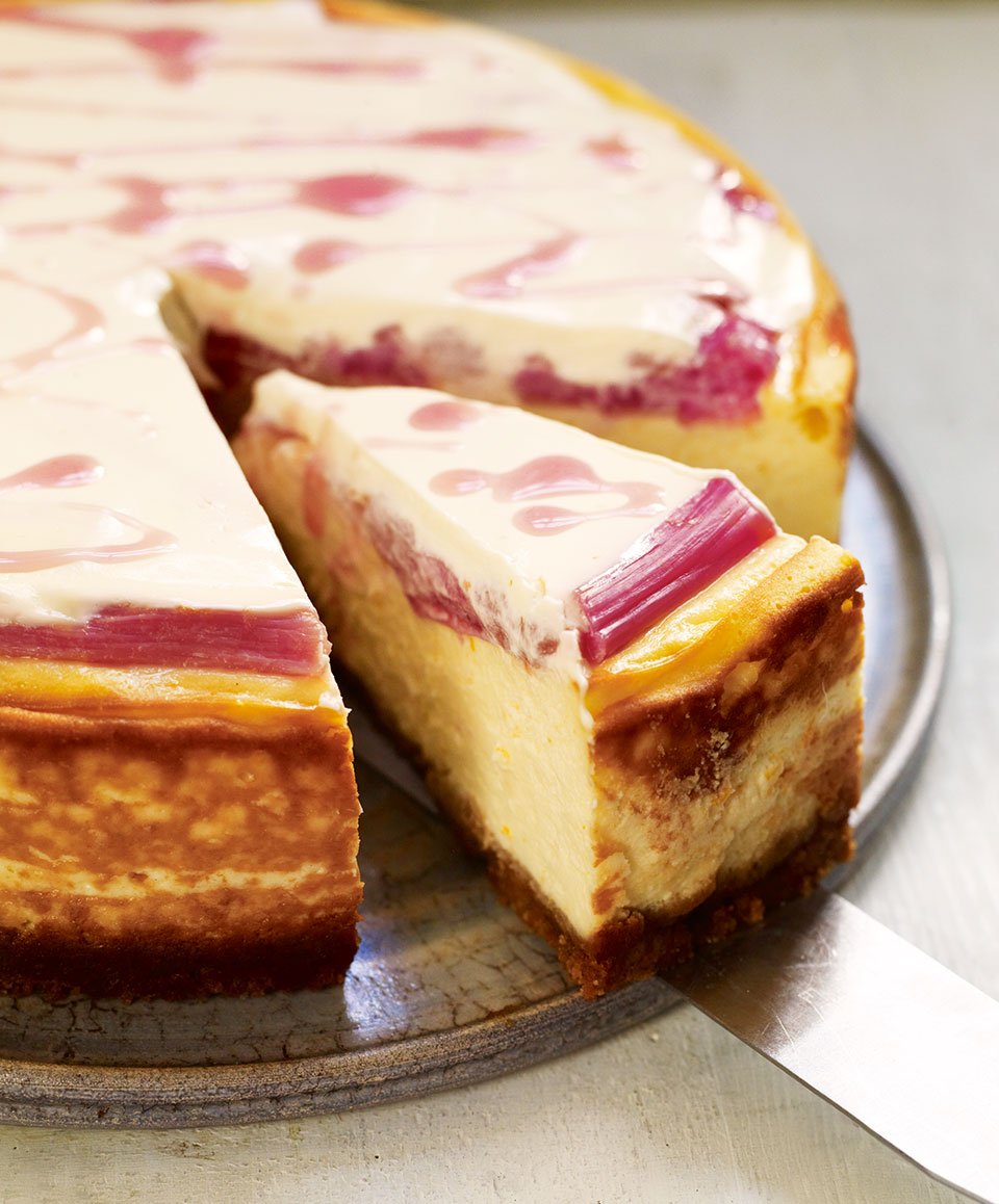 Baked Rhubarb And Orange Cheesecake - Delicious. Magazine