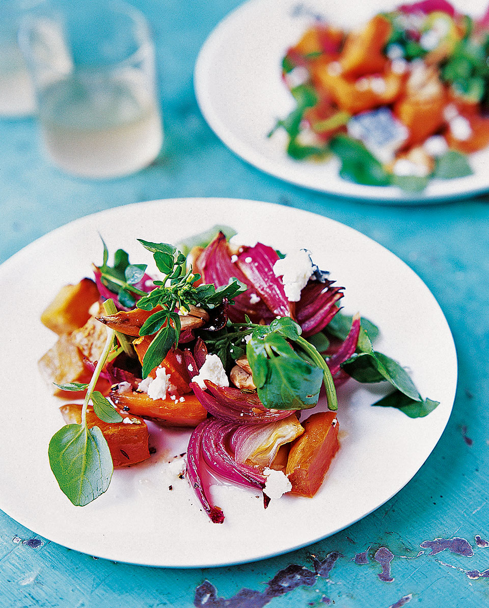 Sweet potato, rocket and goats cheese salad - delicious ...