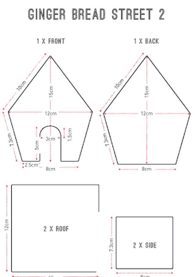 Gingerbread House Free Printable Template Templates Printable Download