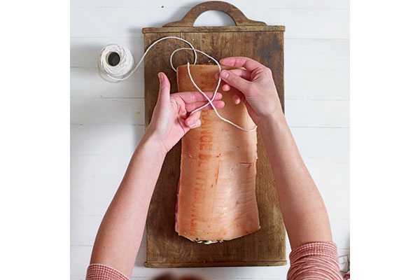 How to roll and tie a pork loin - delicious. magazine