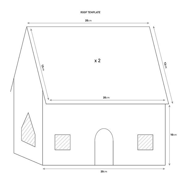 Printable Fancy Gingerbread House Templates