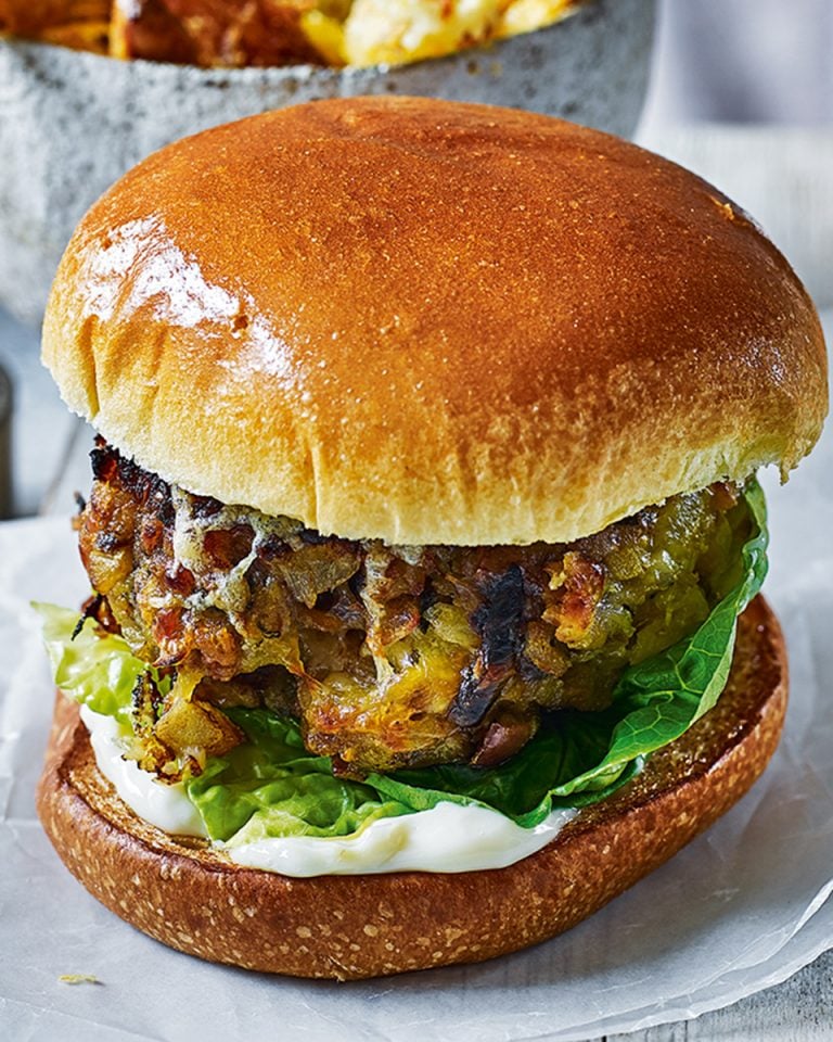 Venison And Apple Cheeseburgers - Delicious. Magazine