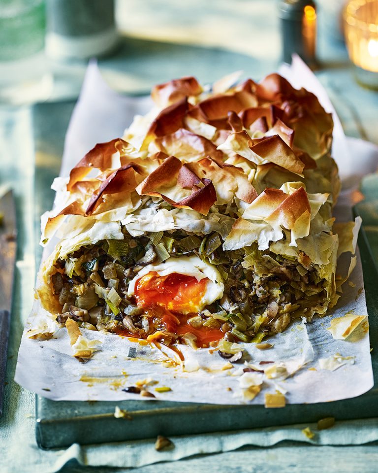 Mushroom and leek filo pie - delicious. magazine