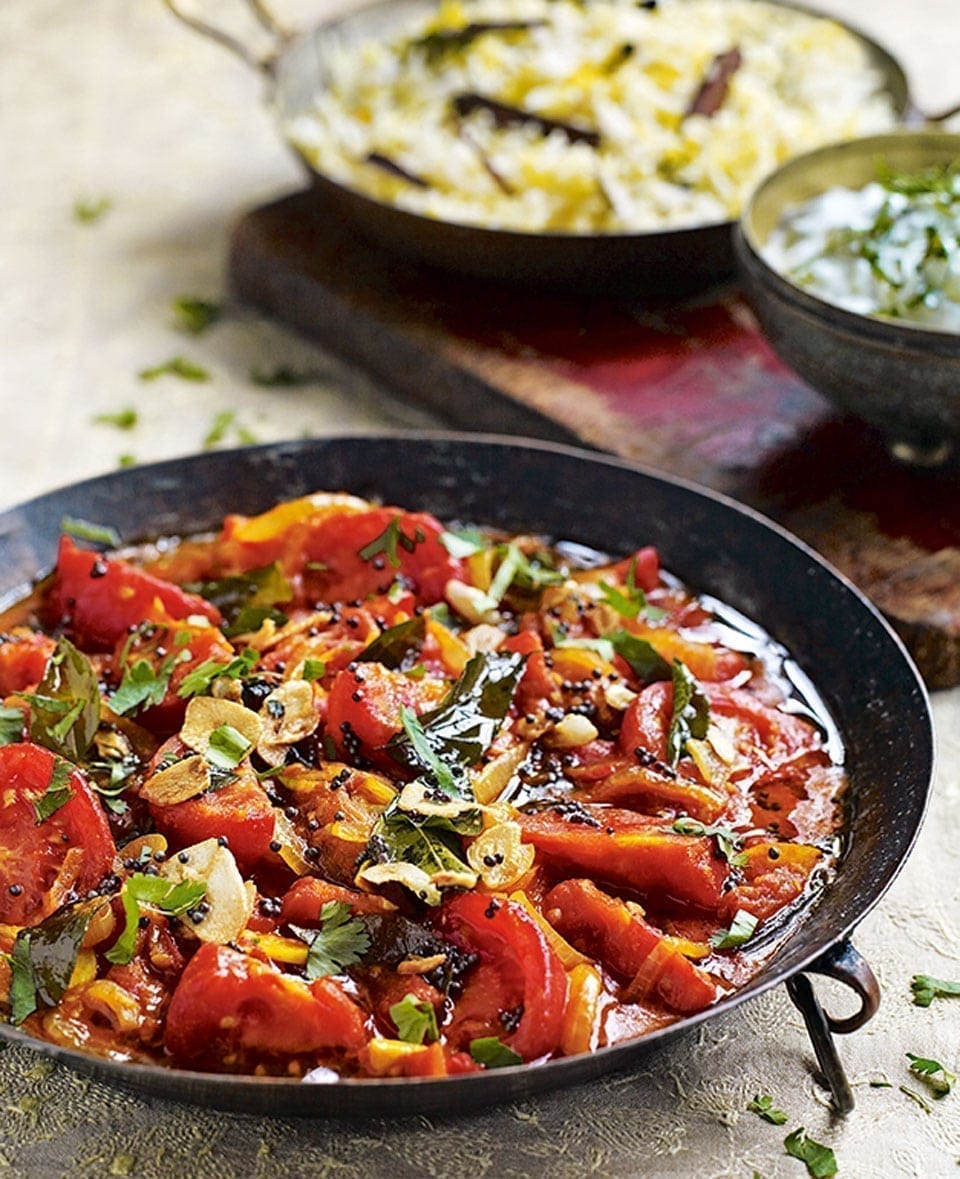 Tomato curry with black mustard seeds recipe | delicious. magazine