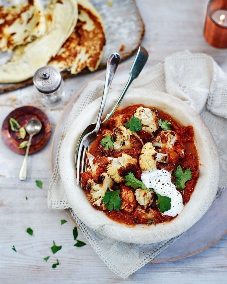 Roasted cauliflower curry recipe | delicious. magazine