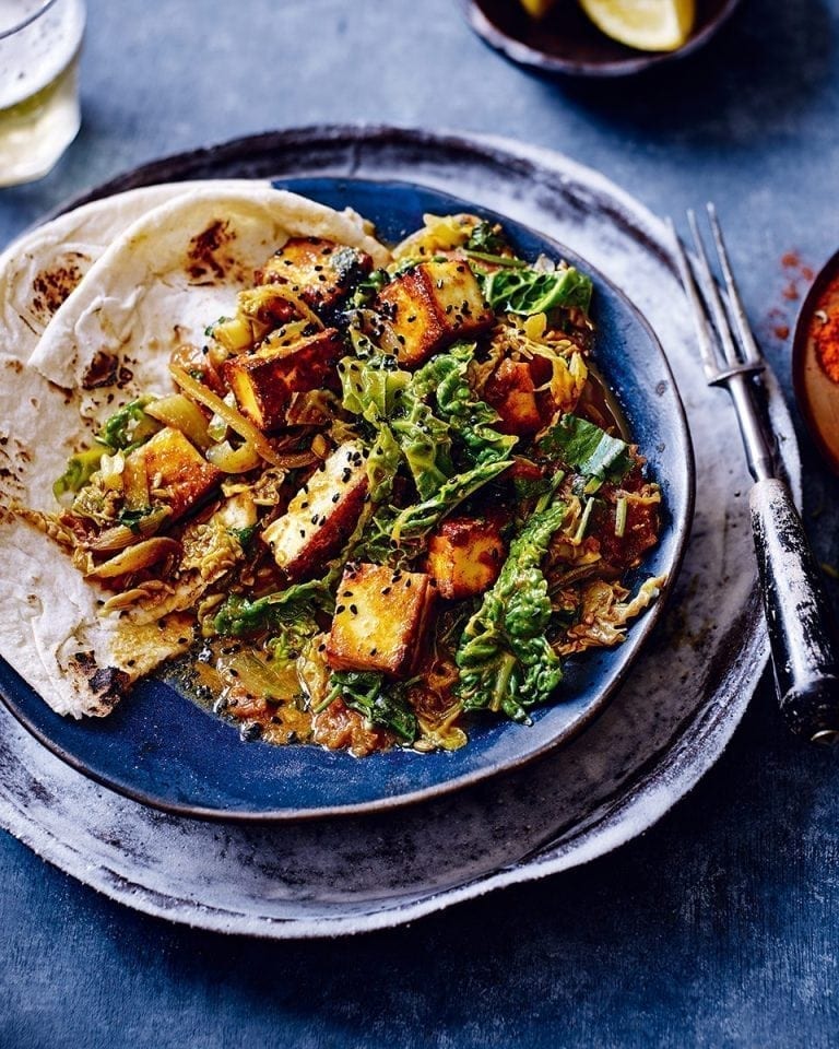 Indian paneer and cabbage curry recipe | delicious. magazine