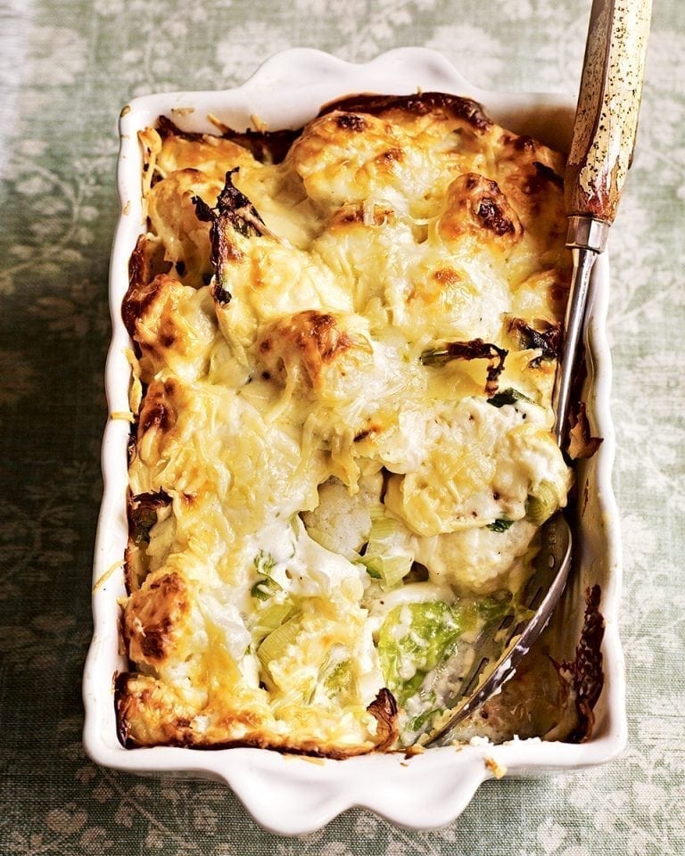 Leek and ham hock gratin with rösti topping | delicious. magazine