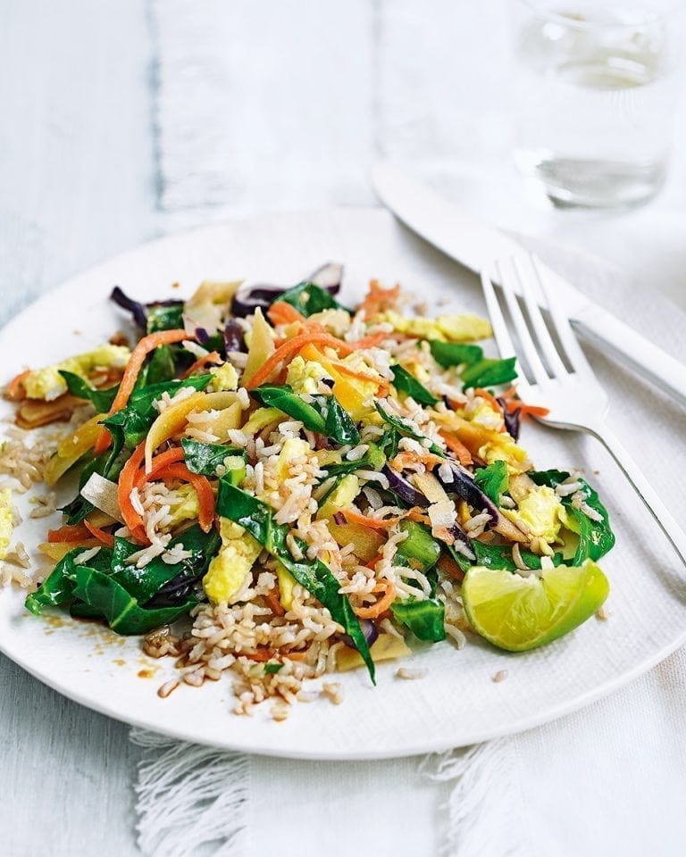 Egg fried Rice And Veg Stir fry Recipe Delicious Magazine