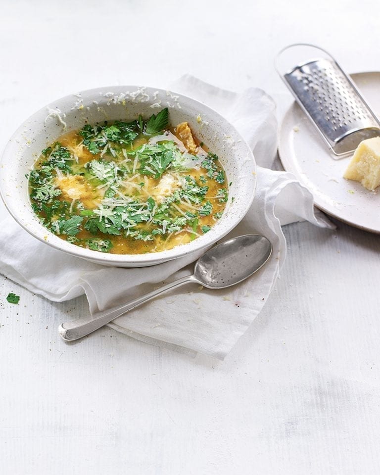 Stracciatella soup recipe | delicious. magazine