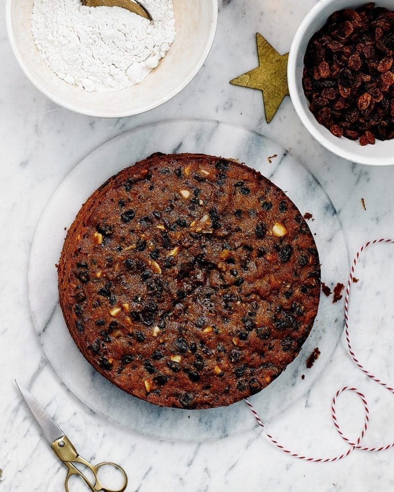 Whisky, fig and ginger Christmas cake recipe | delicious. magazine