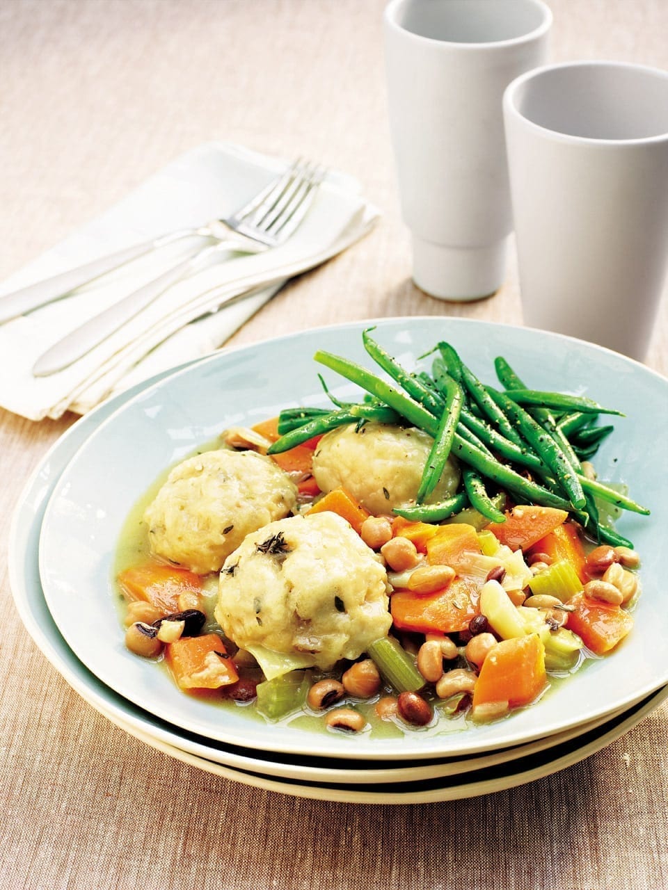 Vegetable stew with herb dumplings recipe | delicious. Magazine