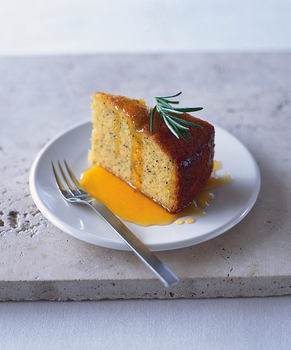 Orange Polenta Cake With Rosemary And Orange Syrup Recipe Delicious 