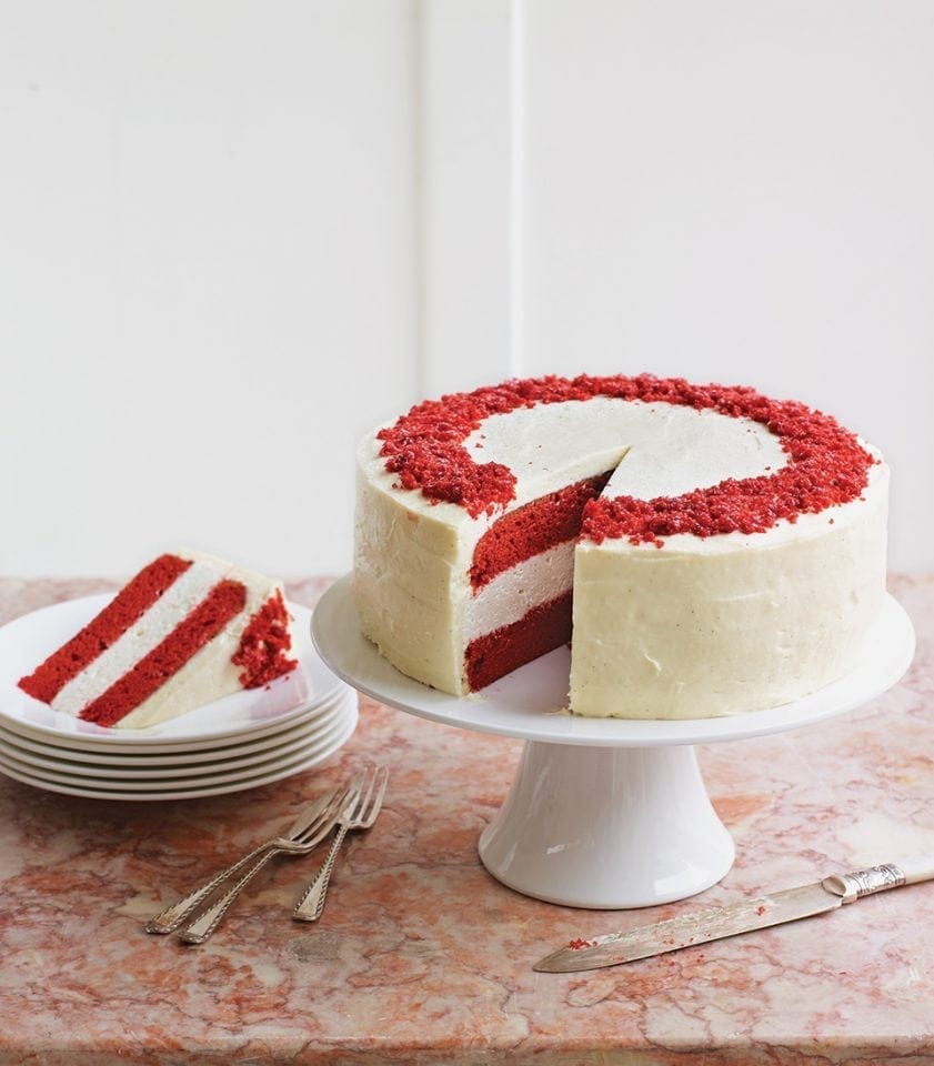 The Ultimate Red Velvet Cheesecake Delicious Magazine 