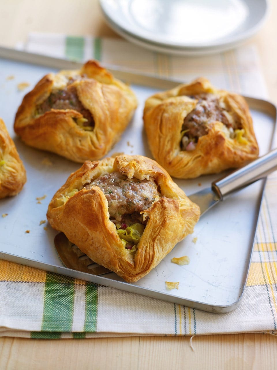 Sausage And Leek Puff Pastry Parcels Recipe Delicious Magazine