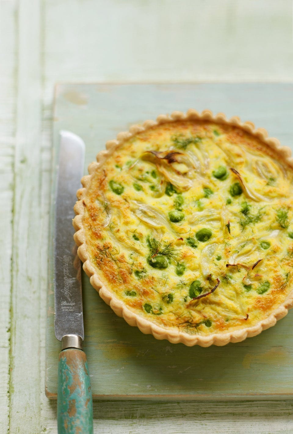 Fennel and broad bean tart recipe | delicious. magazine