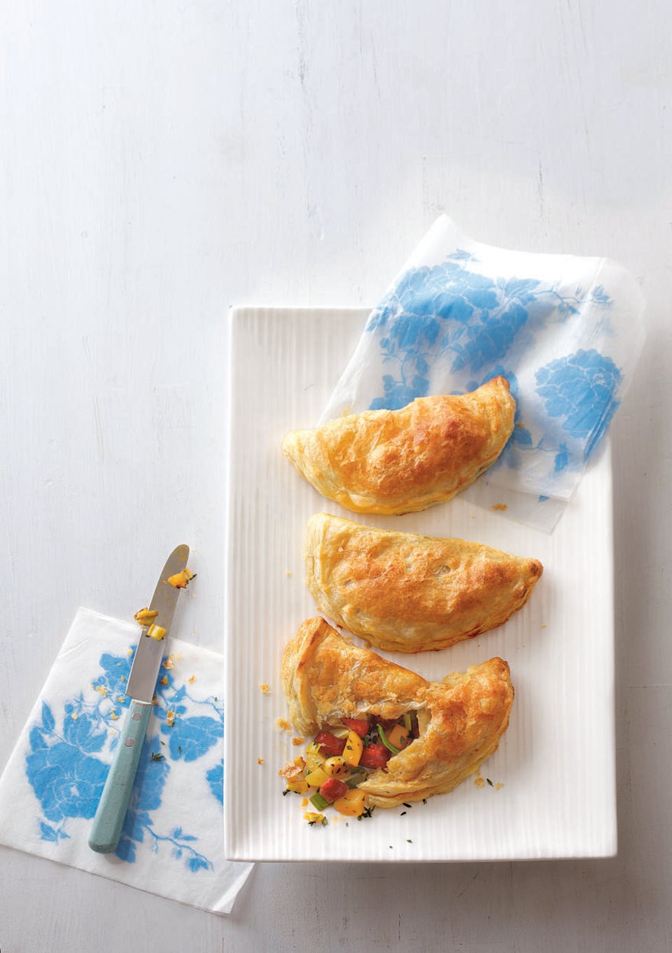 Cheat's chorizo and leek pasties recipe | delicious. magazine