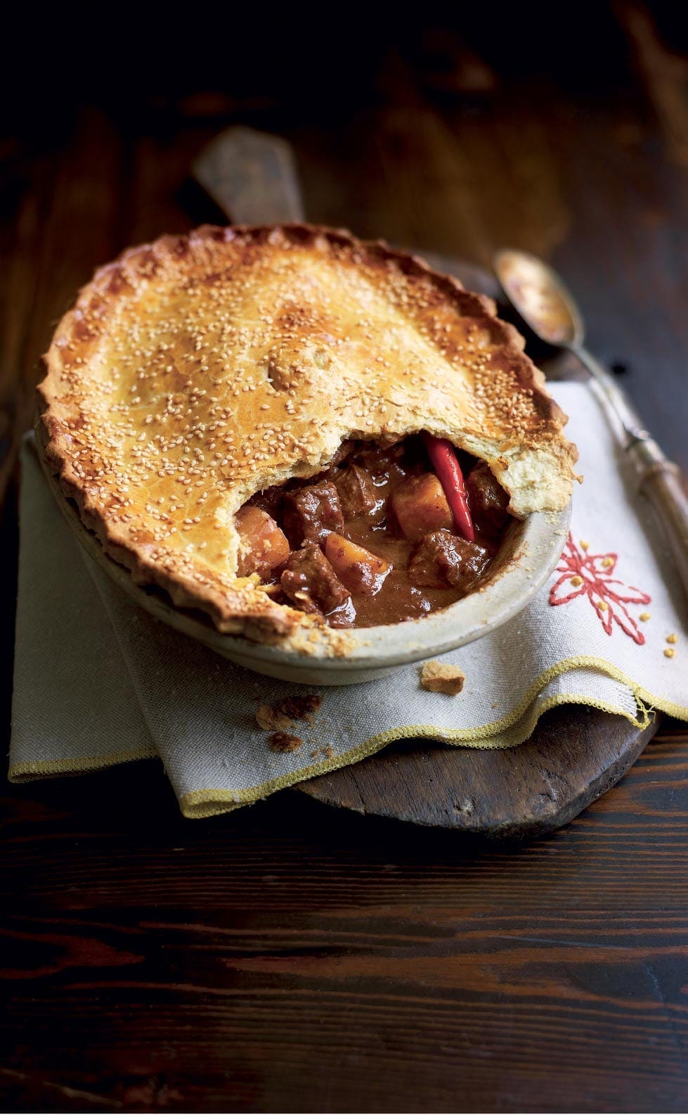 Chinese spiced beef pie recipe delicious. magazine