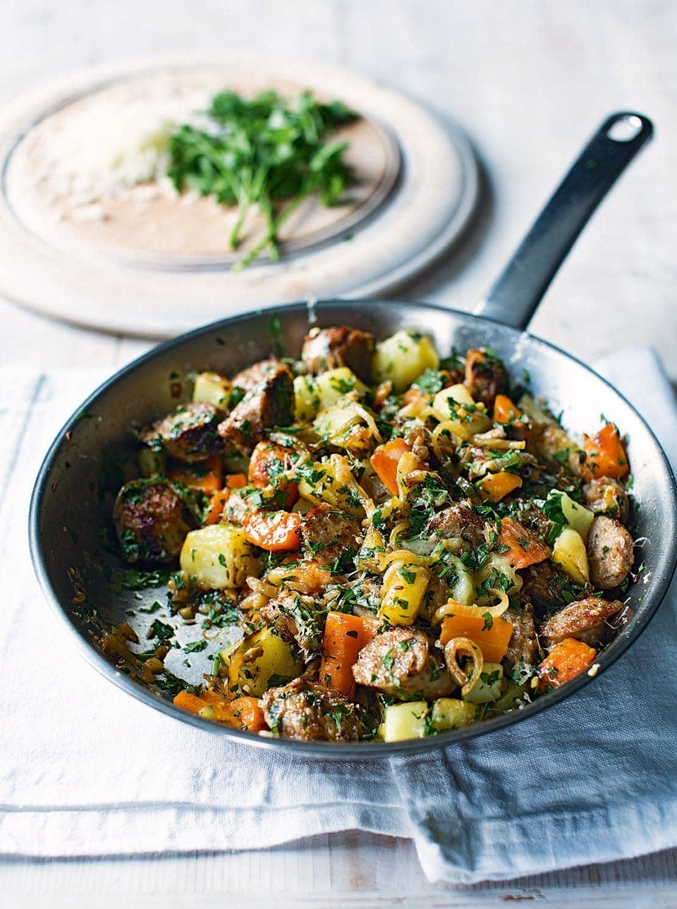 Sausage, Carrot And Cumin Hash Recipe 