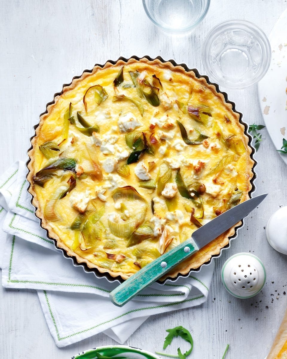 Leek and feta tart recipe | delicious. magazine