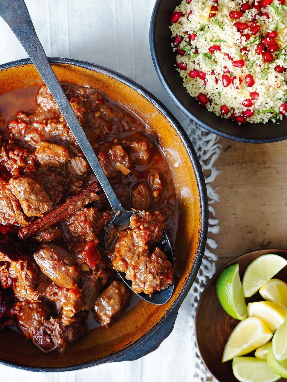 Lamb And Date Tagine With Pomegranate Couscous Recipe Delicious Magazine