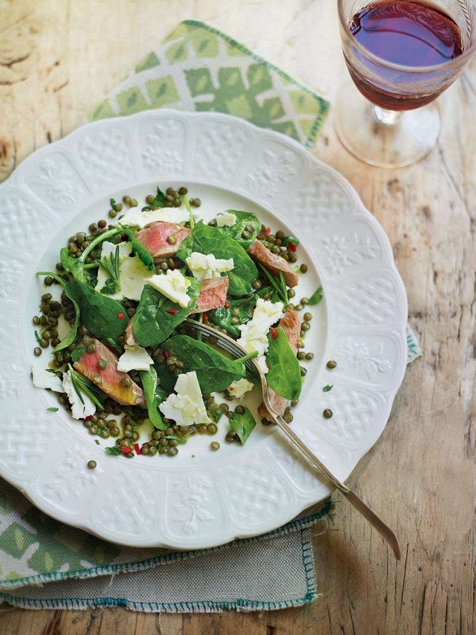 Warm lentil and lamb salad recipe | delicious. magazine