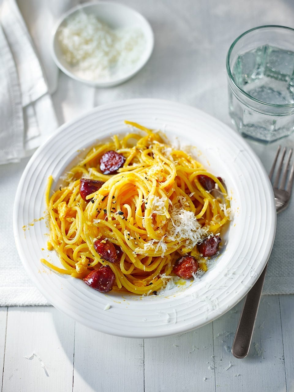 Chorizo carbonara recipe | delicious. magazine