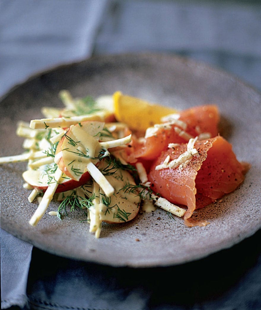 Celeriac Remoulade With Smoked Fish Recipe | Delicious. Magazine