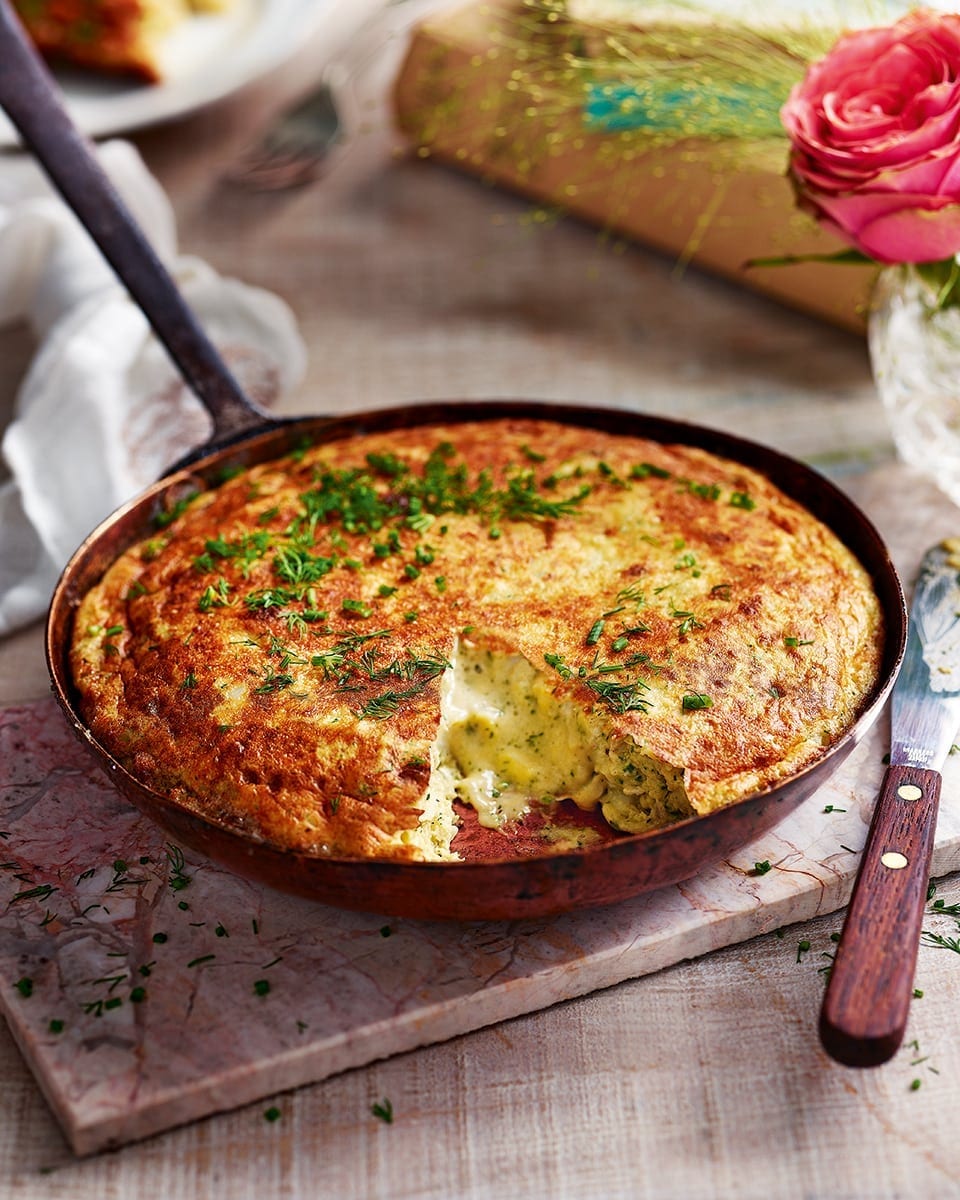 Omelette Arnold with horseradish & chives delicious. magazine