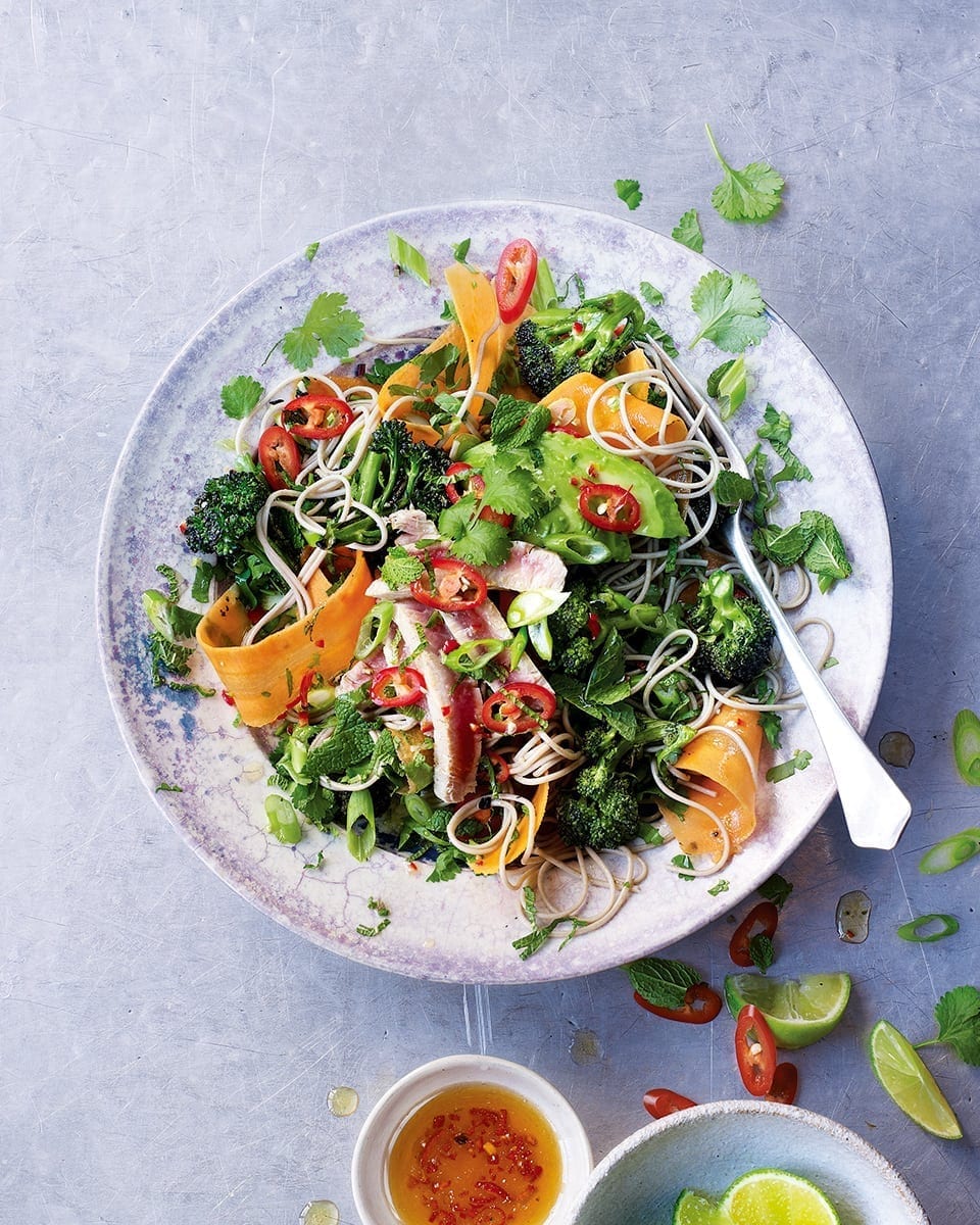 Thai style tuna and broccoli salad