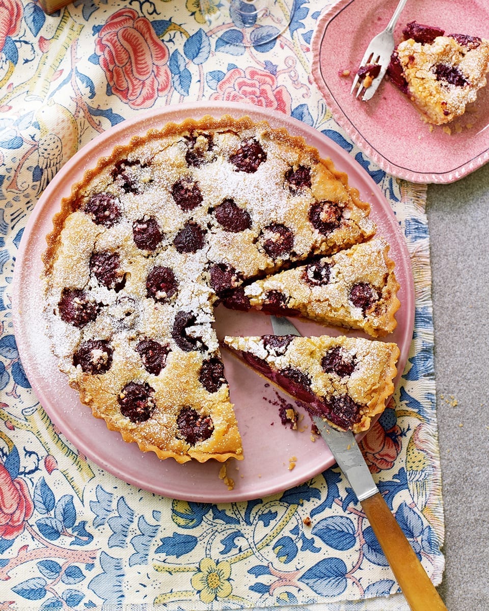 Italian cherry and almond tart recipe | delicious. magazine