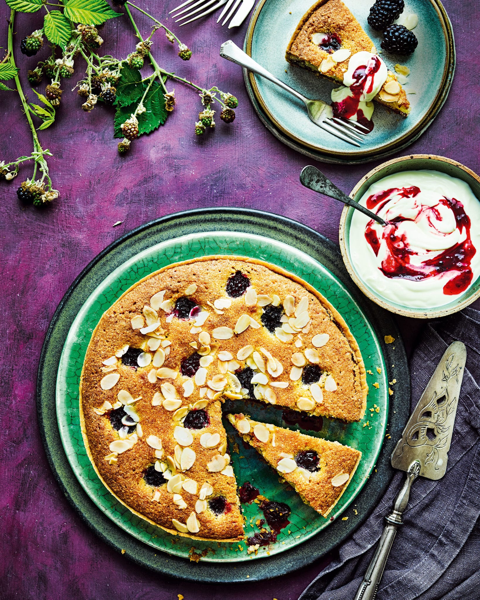 Blackberry And Apple Bakewell Tart Recipe | Delicious. Magazine