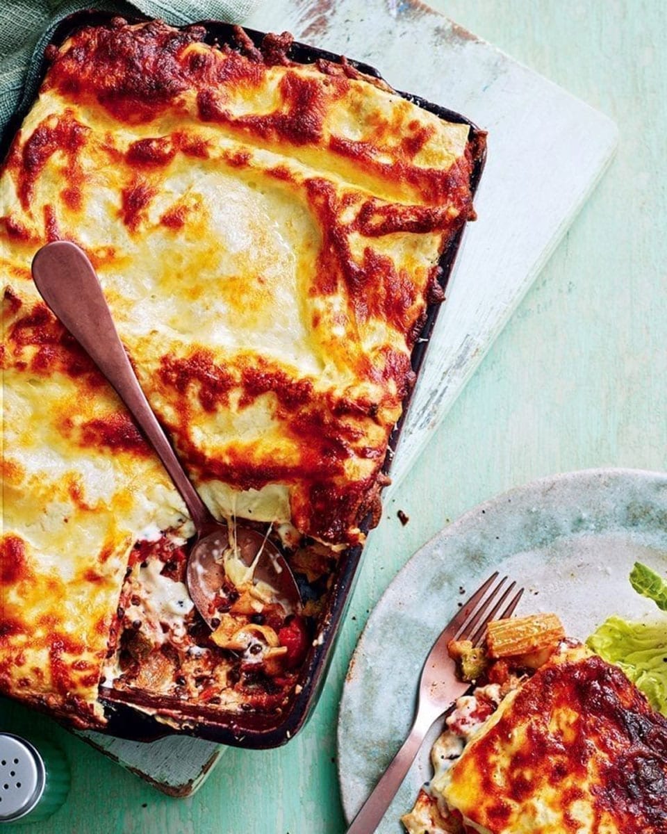 Roasted Mediterranean vegetable lasagne | delicious. magazine