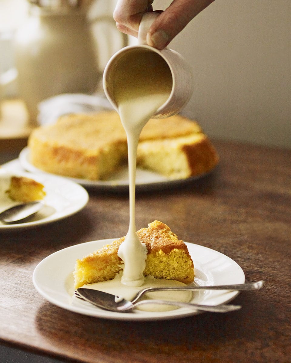 Vanilla Pudding Cake with Mascarpone Buttercream - Bake from Scratch