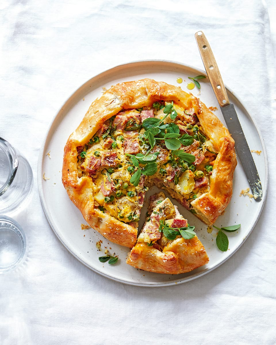 magazine potato tart delicious and magazine Rustic pea  delicious. potato  pie ham,