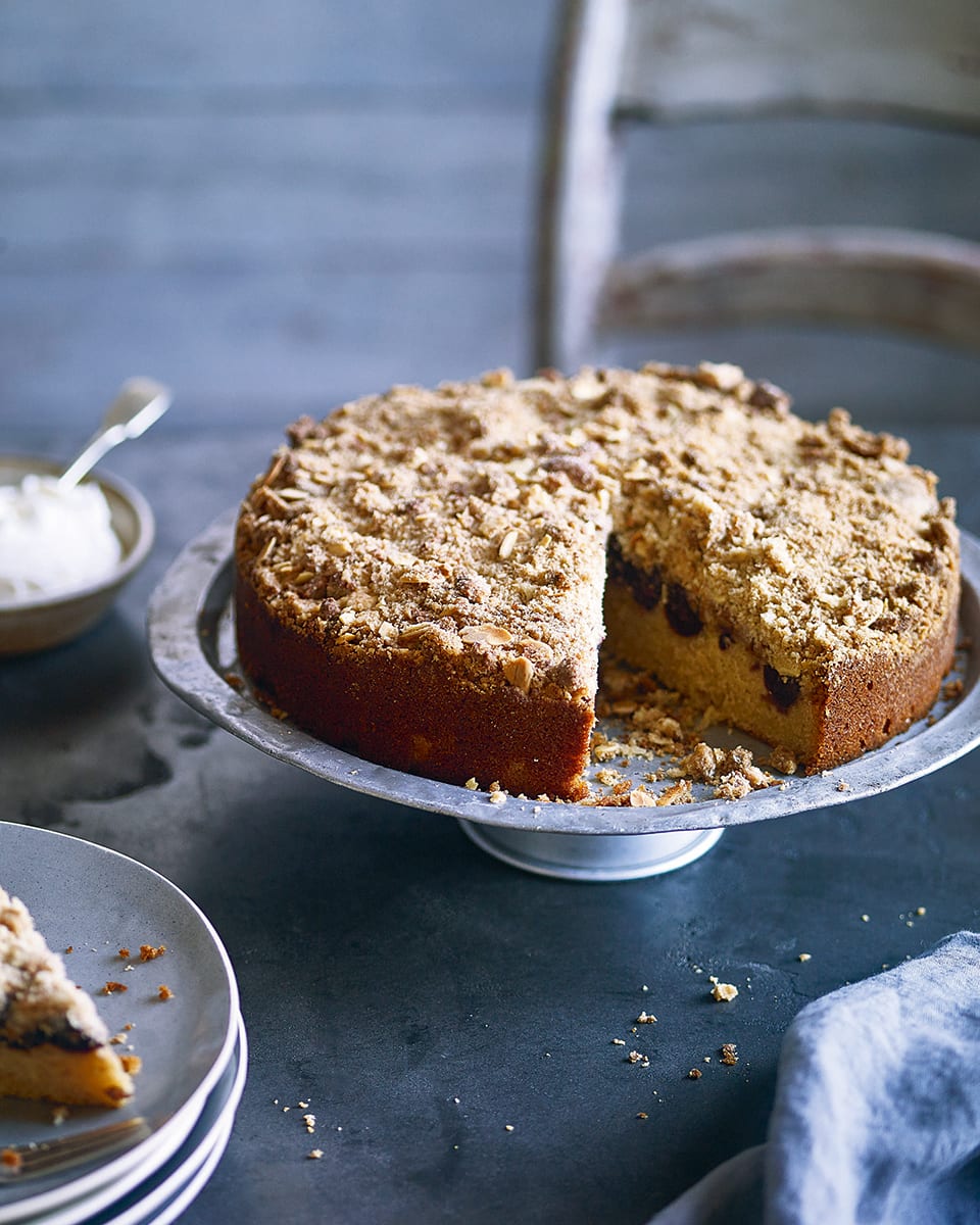 Cherry crumble cake recipe | delicious. magazine