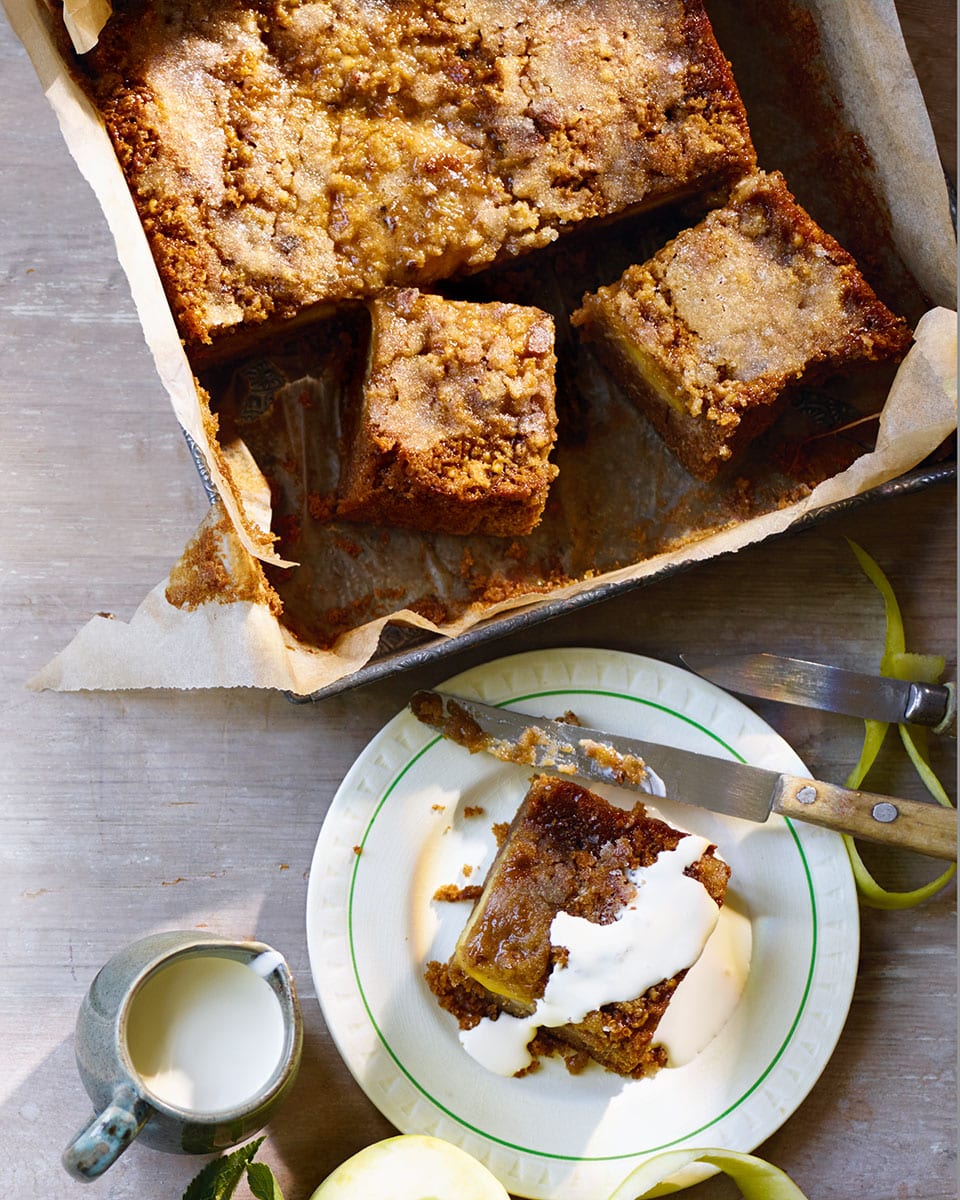 Spiced Apple Cake with Cider Honey Glaze - Bowl of Delicious