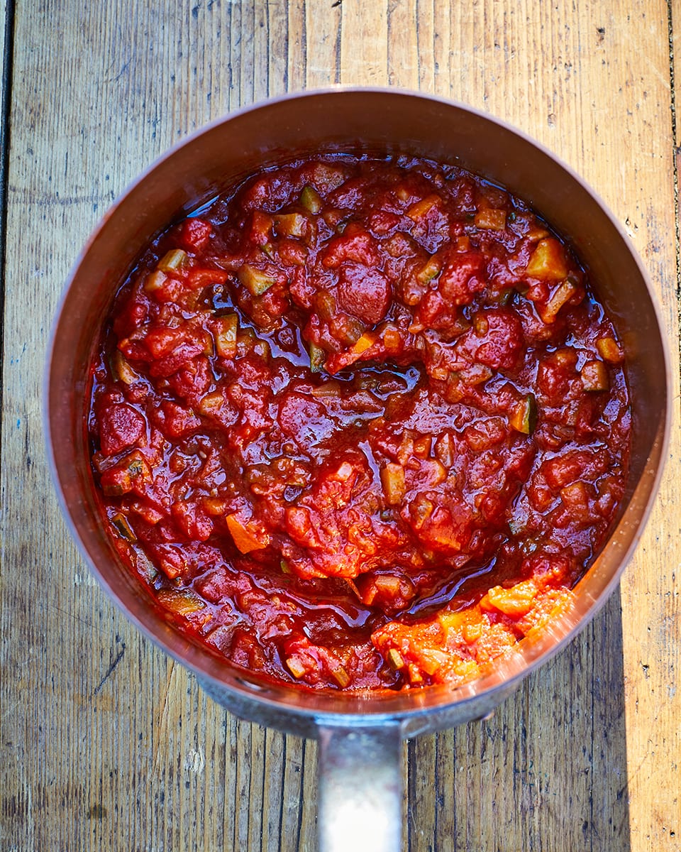 Tomato and vegetable sauce recipe | delicious. magazine
