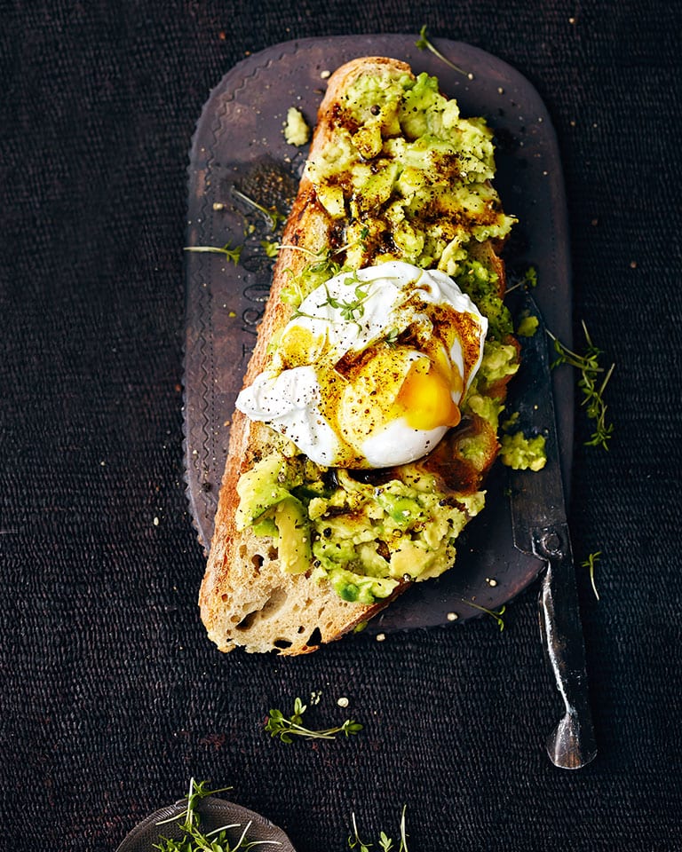 Smashed avocado with curried butter - delicious. magazine