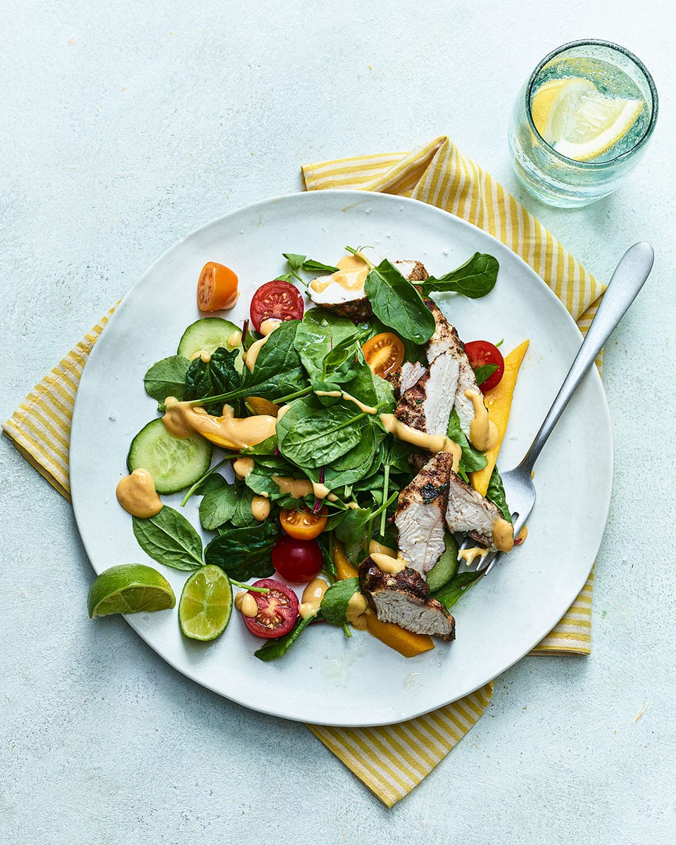Chargrilled chicken with mango salad - delicious. magazine