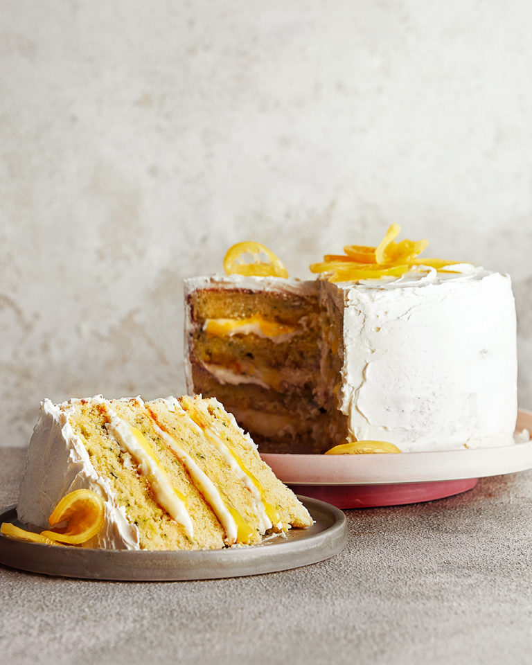 Mango and Coconut Loaf Cake with Lime Drizzle