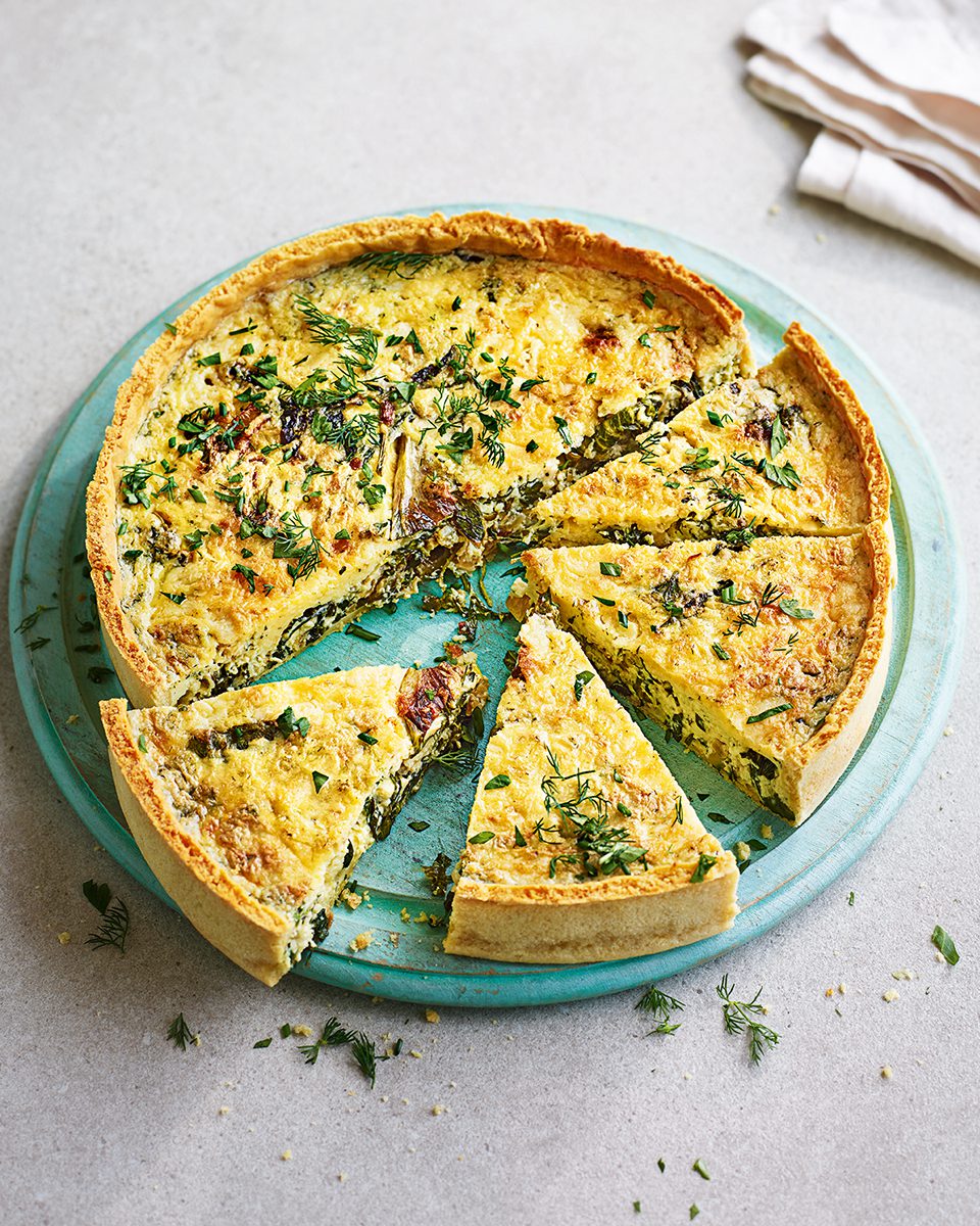 Herb And Leaf Quiche With Mashed Potato Pastry - Delicious. Magazine