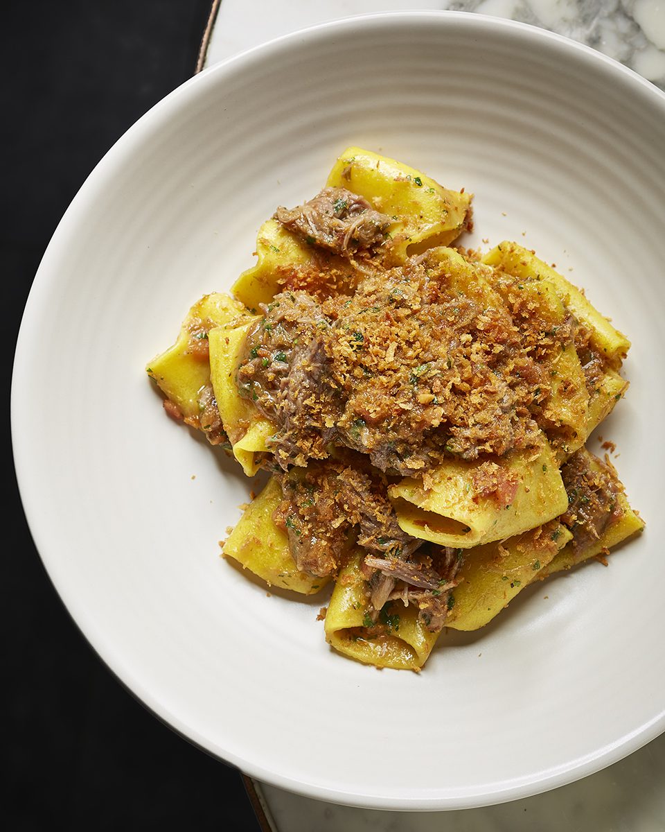 Bancone's paccheri pasta with lamb ragù - delicious. magazine