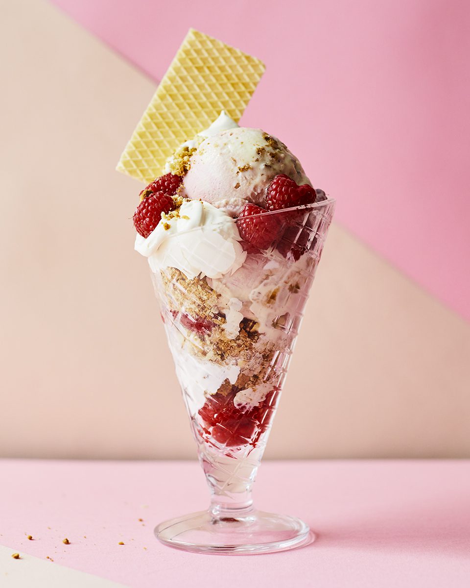 Raspberry Cheesecake Ice Cream Delicious Magazine 5056