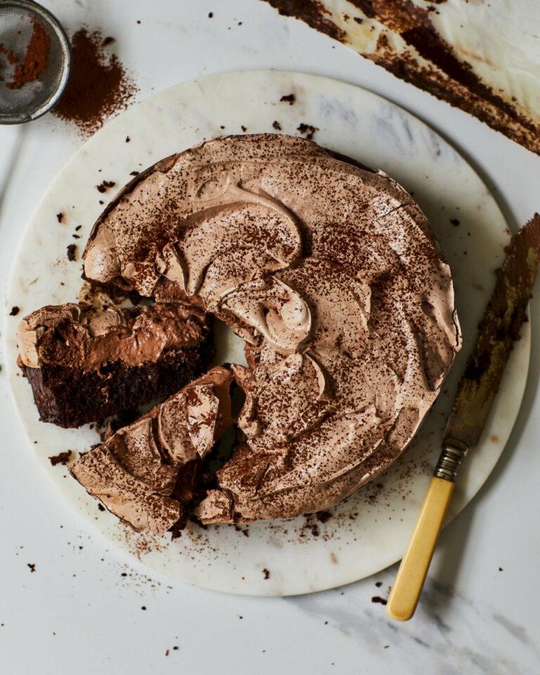 Flourless Chocolate Cake with Meringue - Once Upon a Chef