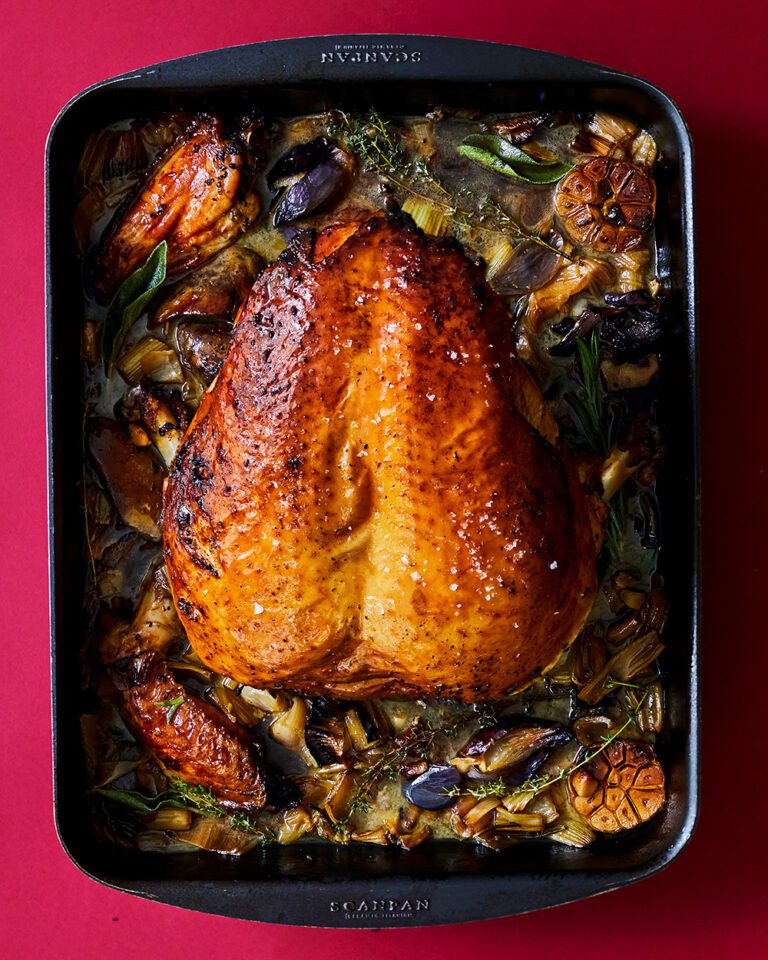 Dry-brined turkey crown