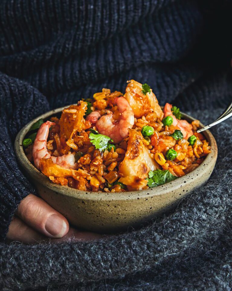 Pan Seared Butterfly Shrimp - Roti n Rice